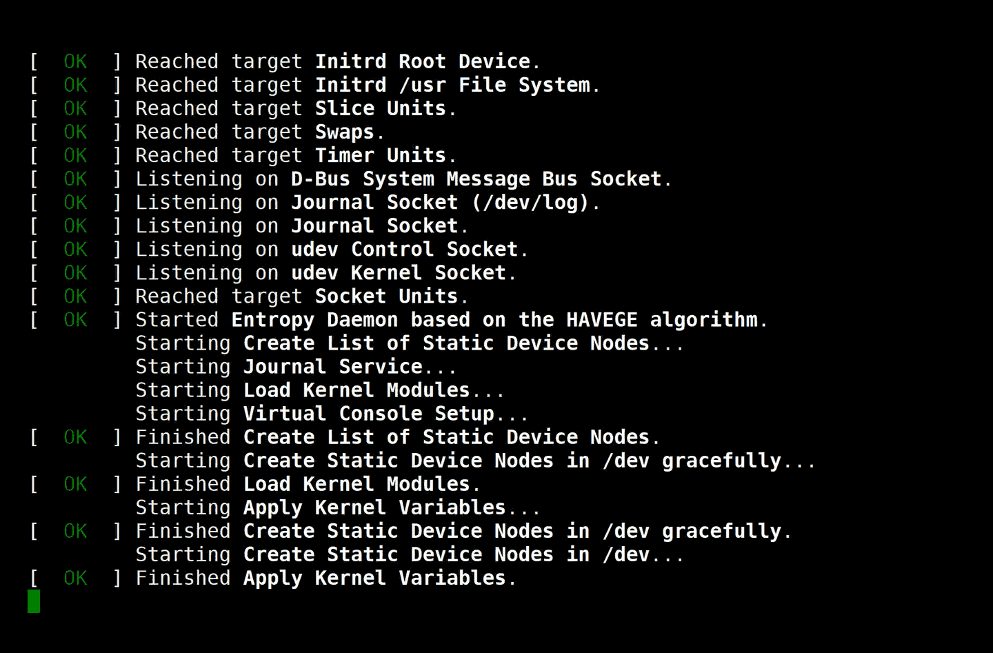 Systemd startup log inside the ViciBox 12 installer environment on a Vicigeek test VPS